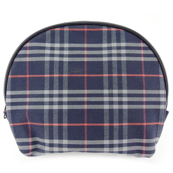 BURBERRY porch check white canvas Authentic USED - Picture 1 of 7